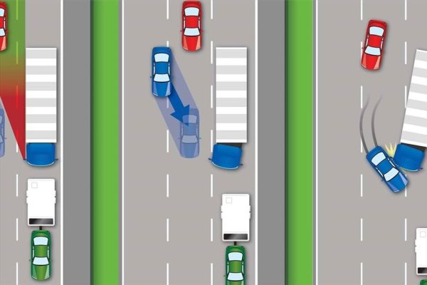 Cách phòng tránh điểm mù khi lái xe tải